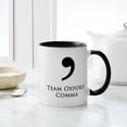 thumbnail image 4 of CafePress - Team Oxford Comma Mugs - 11 oz Ceramic Mug - Novelty Coffee Tea Cup, 4 of 4
