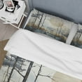 thumbnail image 4 of Designart "Japon Art peaceful Zen Minimalism I" Japanese Bedding Covert Set - Japan Art Beige People Bed Set With 2 Shams, 4 of 6