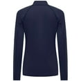thumbnail image 3 of Women's Levelwear Navy Vancouver Canucks Kinetic Insignia Core Quarter-Zip Pullover Top, 3 of 3