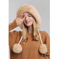 thumbnail image 2 of LinYooLi Warm Fuzzy Hats for Women Soft Thick Cute Bearies Trendy Slouchy Cap for Winter Fall Spring, 2 of 6