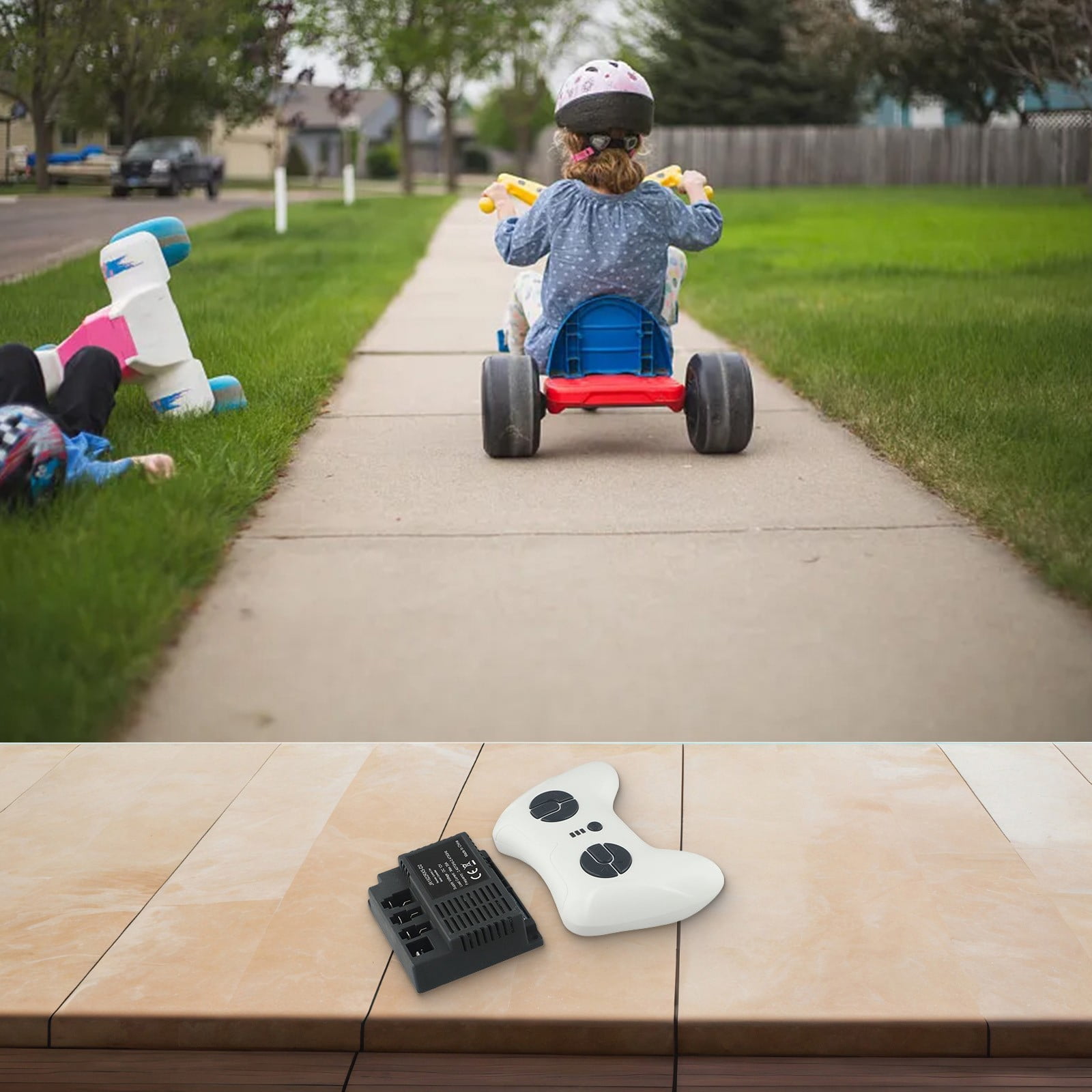 JR1922RXS-D2 12V Children's Electric Toy Car 2.4G Remote Control and Receiver