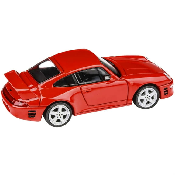 1995 RUF CTR2 Guards Red 1/64 Diecast Model Car by Paragon