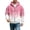 00-Light Pink1801, variant on XIAOCHA Mens Zip Up Hoodie Ombre Waffle Knit Hoodies Street Casual Hooded Sweatshirt, Sky Blue1, Sizes XS