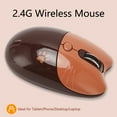 thumbnail image 3 of Wireless Mouse, BT 5.1 & 2.4GHz Dual Mode Silent Ergonomic Mouse, 3 Adjustable DPI, with Auto Sleep Mode, for PC Laptop Tablet, 3 of 7