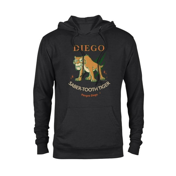 Ice Age Diego Saber-Tooth Tiger Halftone - Pullover Hoodie for Adults - Customized-Black