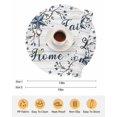 thumbnail image 6 of 13 Inch Round Placemats Set of 4, Farmhouse Non Slip Heat Insulation PP Table Mats, Blue Country Texas Star Vintage Berries Wooden Washable Place Mats for Kitchen Dining Party Table Decor, 6 of 7