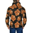 thumbnail image 5 of Zip Up Hoodies for Men - Black Orange Flower Long Sleeve Comfrt Men'S Fashion Hoodies & Sweatshirts, Jackets for Men Hoodies Pullover Clothing Clothes with Pouch, 5 of 5