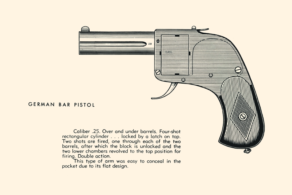 Illustrated page from a book on the history of guns. Poster Print by unknown (24 x 36) Walmart
