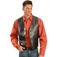 thumbnail image 5 of Scully Leather Mens Black Lamb Lambskin Button Front Vest 56L, 5 of 5