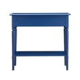 thumbnail image 4 of LEICK HOME Coastal Hall Console Wooden Table with Drawer Storage - Navy Blue, 4 of 5