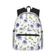 thumbnail image 1 of Disketp Purple Chicory Mochila Ligera Clásica con Múltiples Bolsillos, Mochila Casual para Hombre y Mujer, Ideal para Escuela, Trabajo y Viajes, 1 of 6
