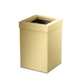 thumbnail image 5 of Gatco Elevate Stainless Steel 3 Gallon Square Wastebasket, Brushed Brass, 5 of 5
