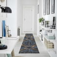 thumbnail image 4 of Yayeee Runner Rug for Bedroom 2'x6' Machine Washable Hallway Non Slip Mat, Elegant Geometric Pattern, 4 of 8