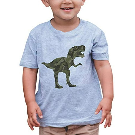 

7 ate 9 Apparel Kids Green Camo Dinosaur T-Shirt