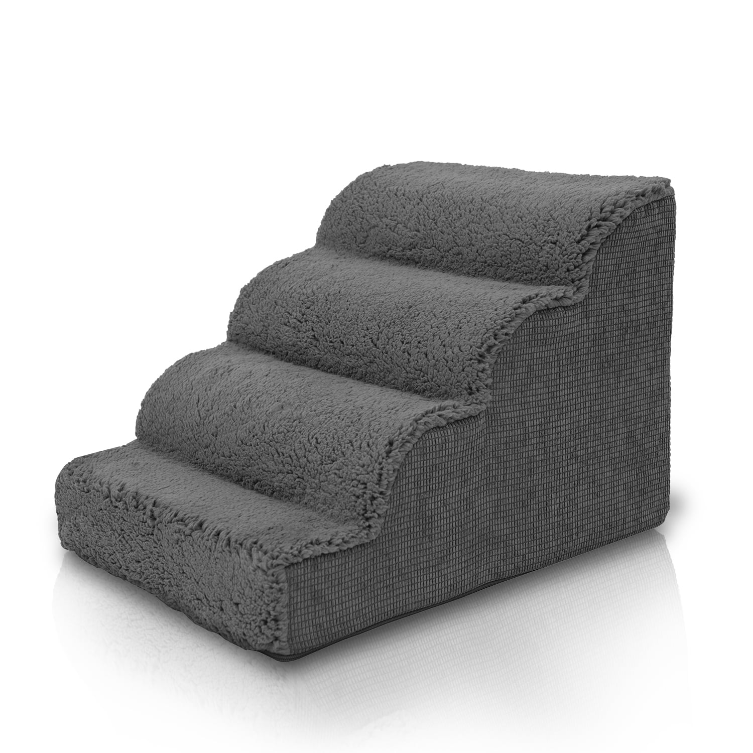 Precious Tails High Density Foam Scalloped Sherpa Top 4 Steps for Dog/Cat