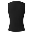 thumbnail image 5 of Womens High Neck Tank Top 2025 Summer Casual Ribbed Knit Slim Fitted Basic Textured Sleeveless Shirts Tops for Women Loose Muscle Tee Women Athletic Tops Girls Top Women Big Tops for Women 3, 5 of 7