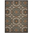 thumbnail image 2 of SAFAVIEH Veranda Durga Geometric Indoor/Outdoor Area Rug, 9' x 12', Chocolate/Aqua, 2 of 7
