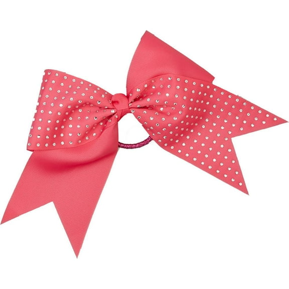 Wenchoice Girl's Hot Pink Glitter Big Bow Hair Tie One Size