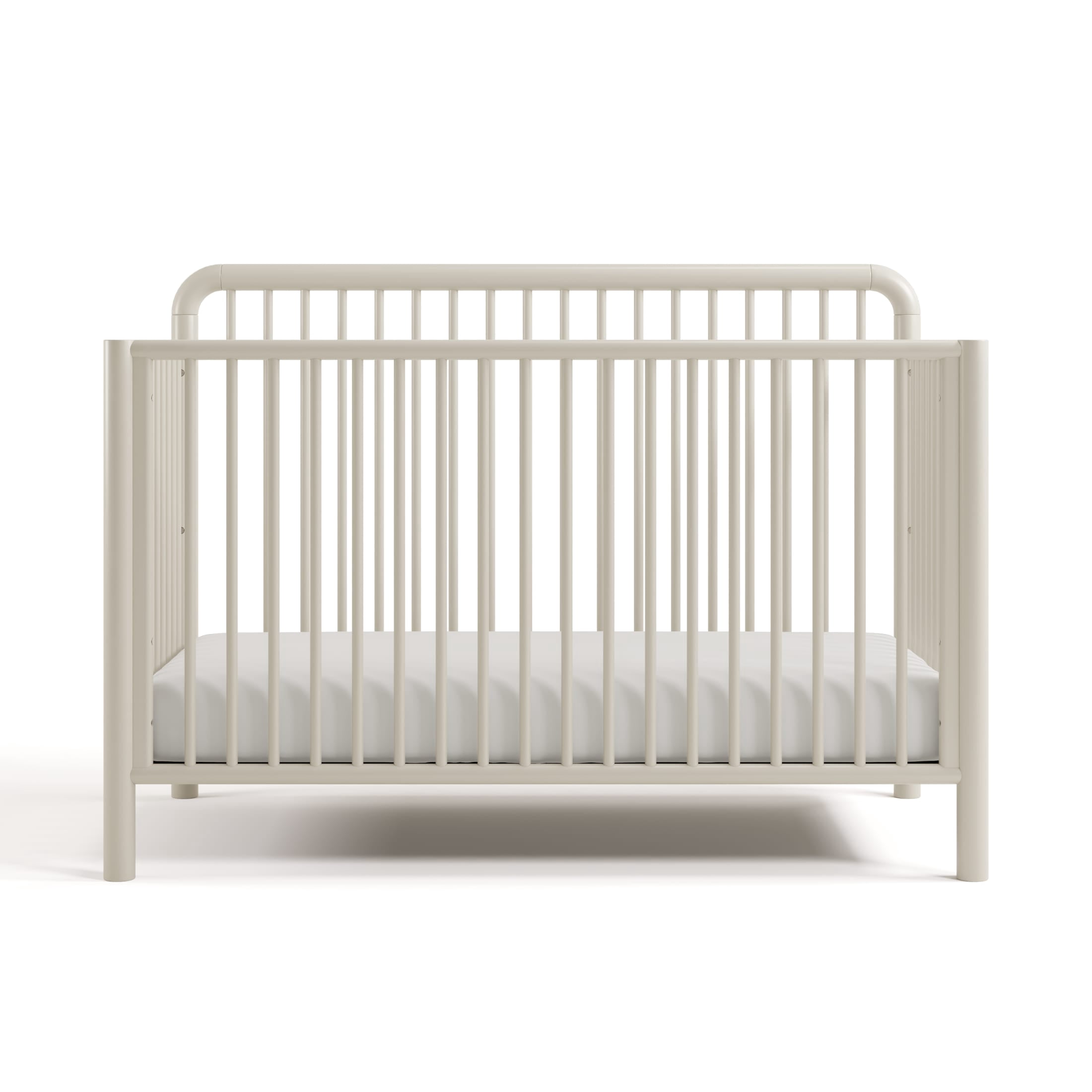 Storkcraft Porto 5-in-1 Convertible Crib with Bonus Toddler Guardrail - Frosted Oat