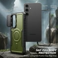 thumbnail image 3 of FITO For Samsung Galaxy S24 FE Case, Phone Case with Screen Protector and Kickstand (Army Green), 3 of 9