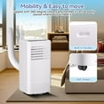 thumbnail image 4 of EastVita 8000 BTU Portable Air Conditioner - 3-in-1 Cooling, Fan, Dehumidifier for Rooms up to 350 Sq.Ft, Low Noise, Energy Efficient, Lightweight AC Unit, 4 of 9