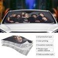 thumbnail image 4 of The Big Bang Theory Car Car Windshield Sun Shade, Universal Reflector Sunshade, UV Block&Heat Insulation Automotive Front Window Sunshade Cover, Fits Car, SUV, Vehicle, Truck, Block UV, Keep Car Cool, 4 of 9