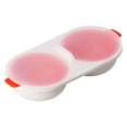 thumbnail image 2 of Cocedor de huevos para microondas de polipropileno de grado alimenticio con cesta de drenaje extraíble para cocer huevos duros en microondas (rojo), 2 of 13