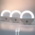 thumbnail image 1 of Luz nocturna recargable con sensor de movimiento para guardería de bebé, luz nocturna LED blanca cálida activada por movimiento para habitación de niños, dormitorio, cocina, escalera, cuarto de bebé,, 1 of 7