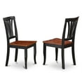 thumbnail image 2 of WEAV5-BCH-W 7 Pc Dinette set with a Dining Table and 6 Wood Dining Chairs in Black, 2 of 3