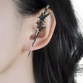 thumbnail image 3 of GRABLOOM Gothic Crow Ear Cuff With Thorns Designs Jewelry Accessory for Trendy Fashion Enthusiasts Seek Unique Styles Daily Use, 3 of 8