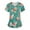 A020-Turquoise, variant on BDPORKAS Butterfly Scrubs for Women Stretchy Nurse Scrub Top V-Neck Casual Nursing Tops