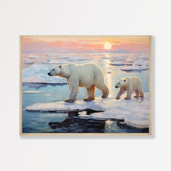 William Turner - Dido Building Carthage (1815) - Photo Poster Wall Art Art - J Polar Bear Wall Art Vintage Nursery Decor Poster