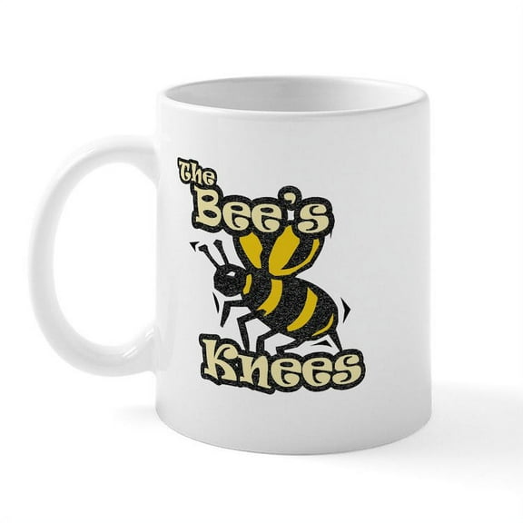 CafePress - Bee's Knees Mug - 11 oz Ceramic Mug - Novelty Coffee Tea Cup