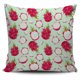 thumbnail image 1 of Dragon Fruit Pattern Fondo Verde Funda Almohada, 1 of 5