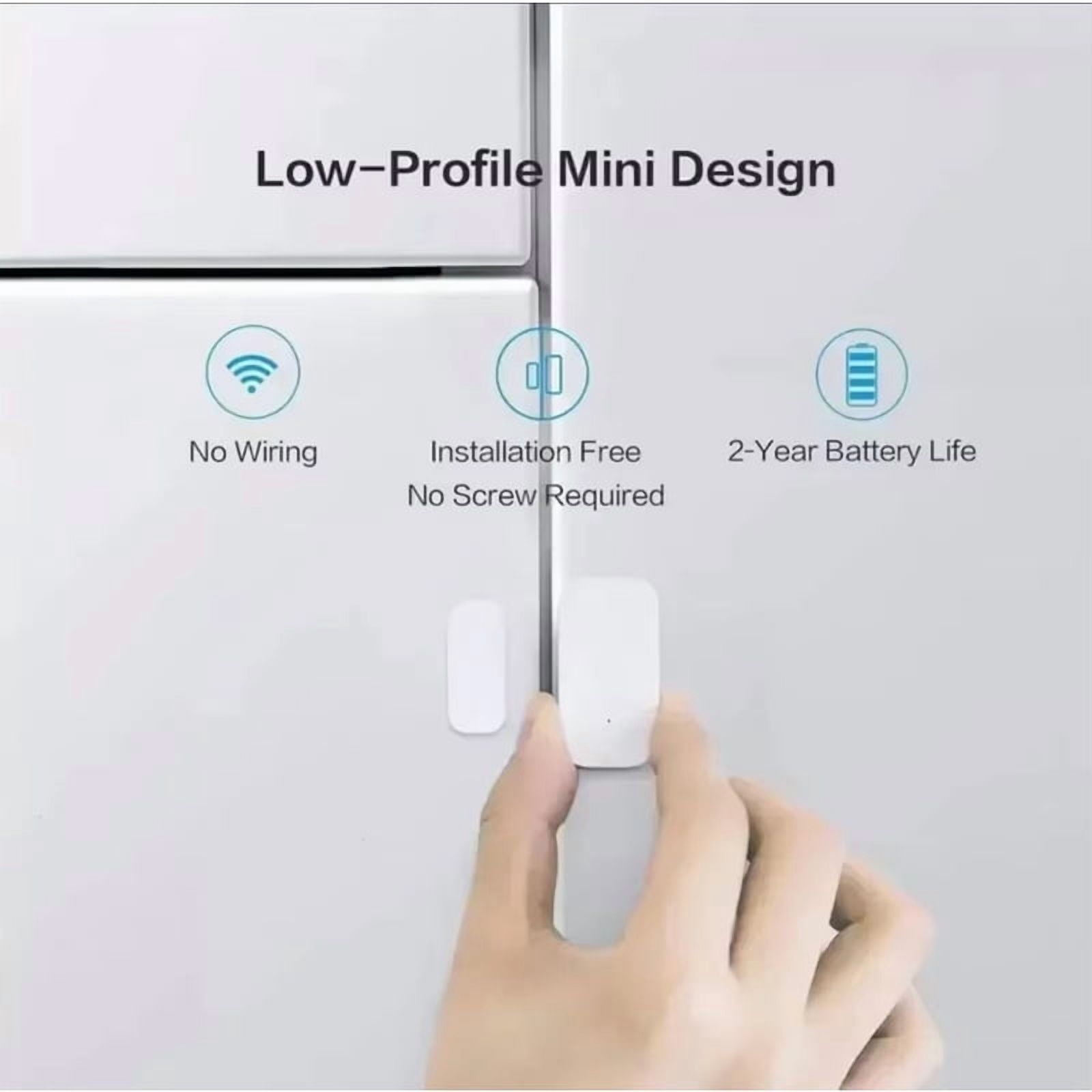 Aqara Zigbee Smart Door Window Sensor - Wireless Mini Contact Detector for Home Security, Compatible with Mijia Gateway, HomeKit & Mijia App