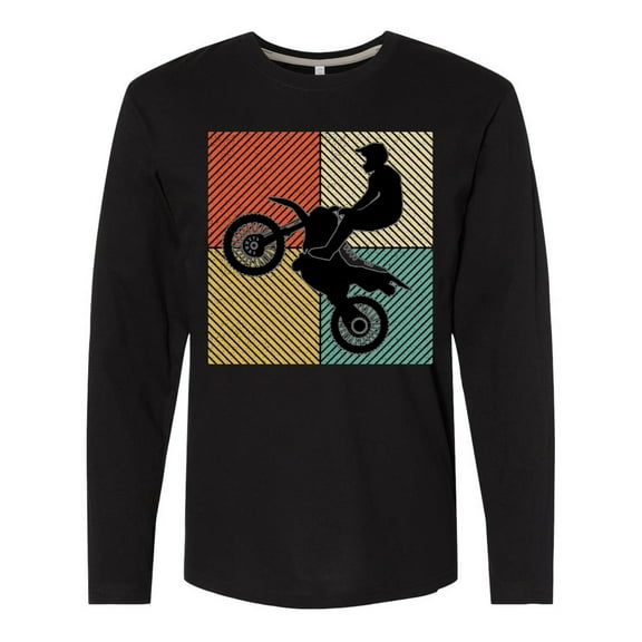 Inktastic Motocross BMX Dirt Biking Long Sleeve T-Shirt
