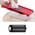 thumbnail image 3 of Inteprter Juego de rebanadoras de mandolina multifuncional, herramienta de cocina Manual, rallador, cuchillas intercambiables convenientes Cocina y Comedor Inteprter HA014578-00, 3 of 6