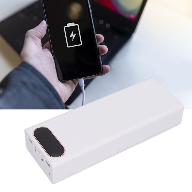 20x18650 Power Bank Box Large Capacity Fast Charge Dual USB Ports Display Status, Lightweight and Portable, Compatible with All Phone,Portable Battery Pack