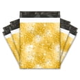 thumbnail image 1 of 10x13 (100) Gold Confetti Designer Poly Mailers Shipping Envelopes Premium Printed Bags, 1 of 6
