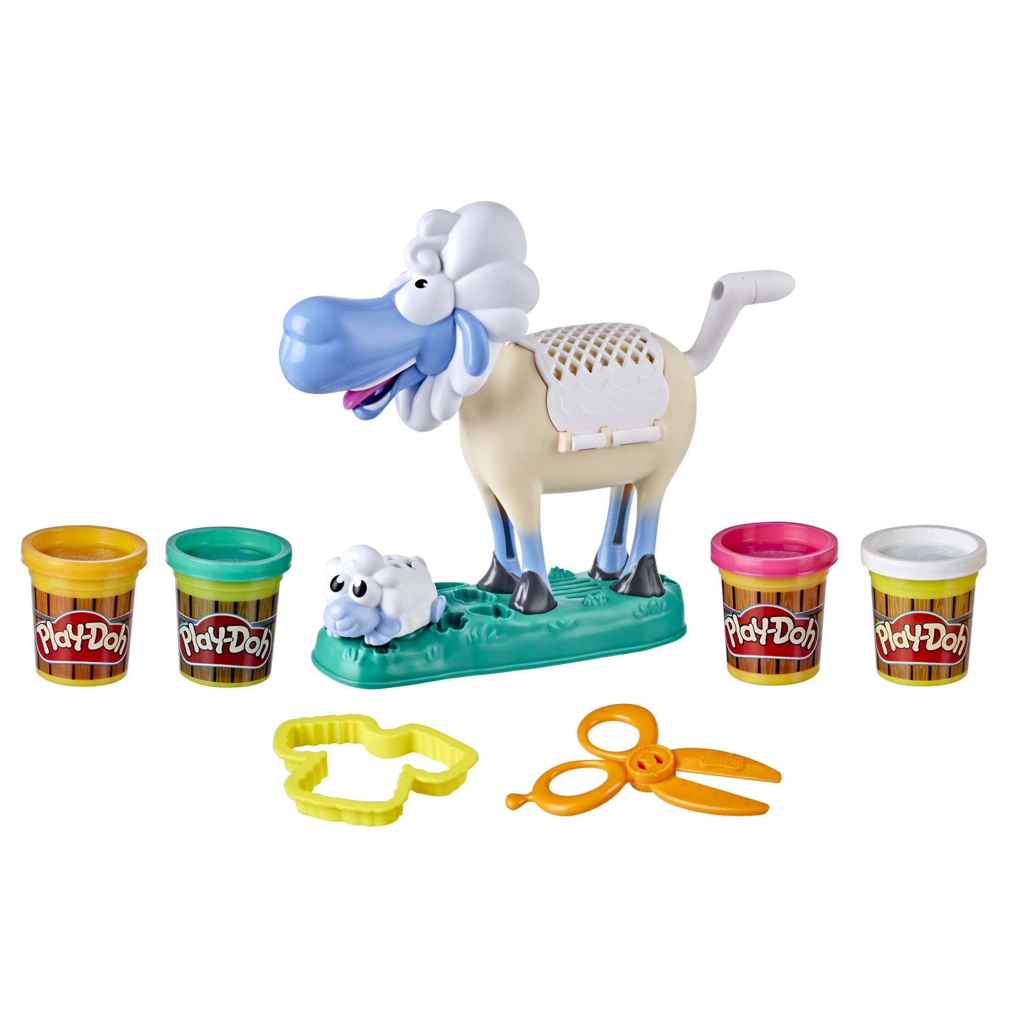 Play-Doh Animal Crew Sherrie Shearin' Sheep, Includes 4 Cans with 8 Ounces  Total 