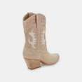 thumbnail image 2 of Dolce Vita Landen Dune Suede Pull On Stacked Block Heel Western Ankle Boots (Dune Suede, 9), 2 of 9