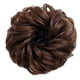 thumbnail image 3 of Peluca de moño rizado para mujer, aspecto elegante, suave, esponjoso, mate, rizado, ondulado, para citas, trabajo diario, castaño claro, 3 of 13
