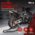 thumbnail image 2 of Venom Sport Bike Motorcycle Stand Lift, Rear Wheel Swingarm Spool Stand, 850lbs Capacity Universal Paddock Lift Jack Stand, U Adapter, Compatible With Most Yamaha Honda Kawasaki Suzuki BMW Motorcycles, 2 of 9