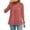 Pink, variant on Boho Tops for Women Half Sleeve Dressy Casual Tunics Vacation Blouses Loose V Neck Tee Shirts