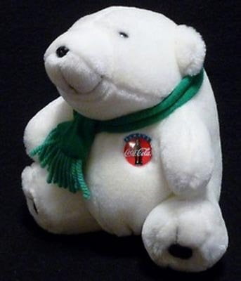 coca cola polar bear plush