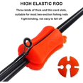 thumbnail image 3 of 4PCS-Fishing Rod Holder, Portable Fishing Rod Fixing Ball, Durable Fixing Clip Fishing Rod Clip, Soft Flexible Rubber Fishing Rod Ball, Canne a Peche Tether, 3 of 5
