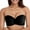 Black, variant on 2 Pack Underwire Bras for Women Strapless Tube Wireless Push Up Back Underwear,Black,C/36/80AB