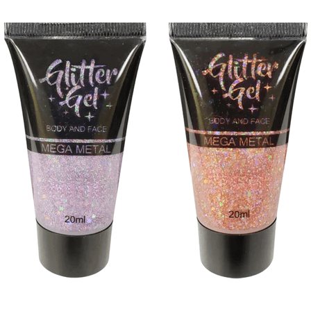 Elegani Body & Face Glitter Gel - Set of 2 | Sparkle and Shine for Any Occasion