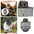 Minsida Men Women Head Mesh Hat Sun Hat Gnat Fly Protective Face