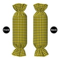 thumbnail image 2 of Haiem Yellow Checkered Plaid for Round Cervical Roll Cylinder Bolster Pillow Candy Pillow Cylindrical Pillow Ergonomically Designed, 2 of 8